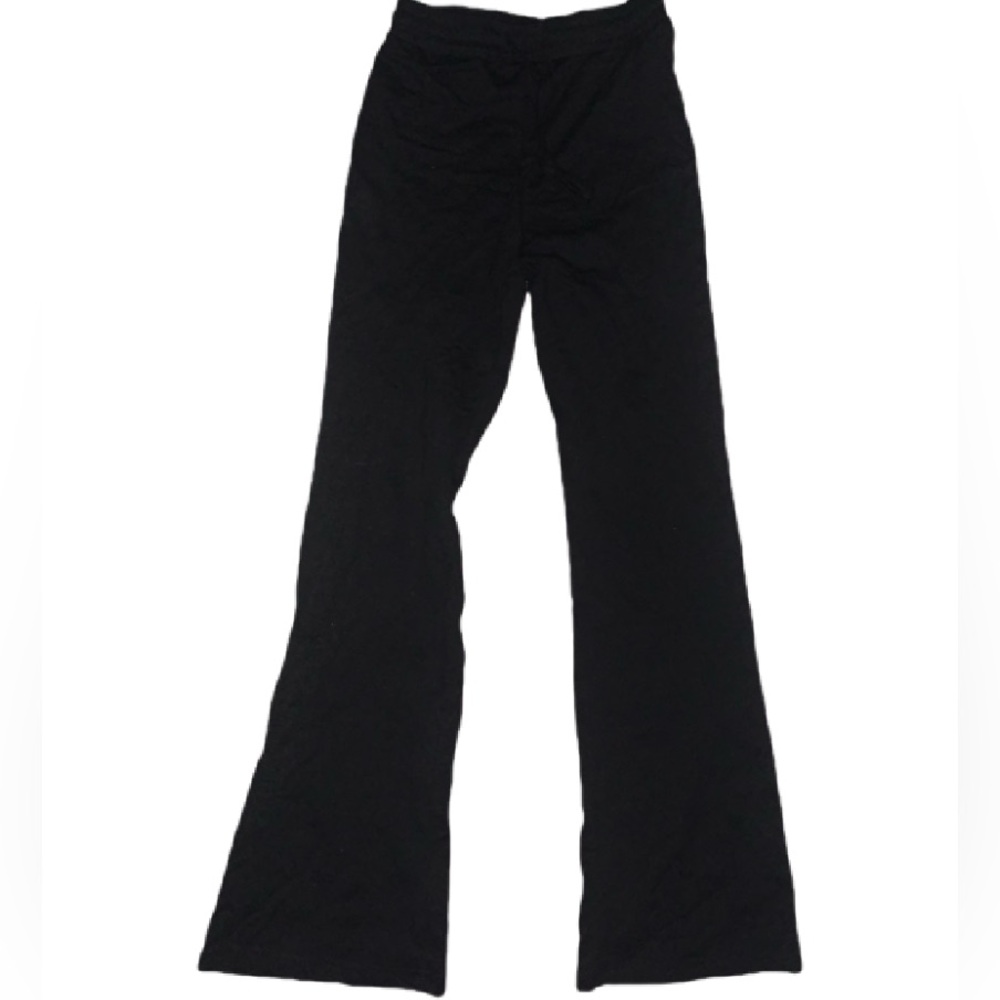 drawstring flare leggings